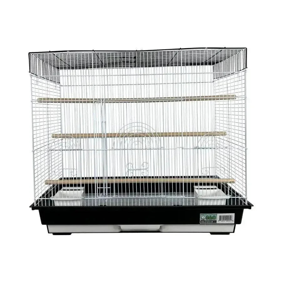 A & E Cages Happy Beaks 2 - Tone Flat Top Bird Cage 26In X 14In X 23 in, 2 pk - Talis Us