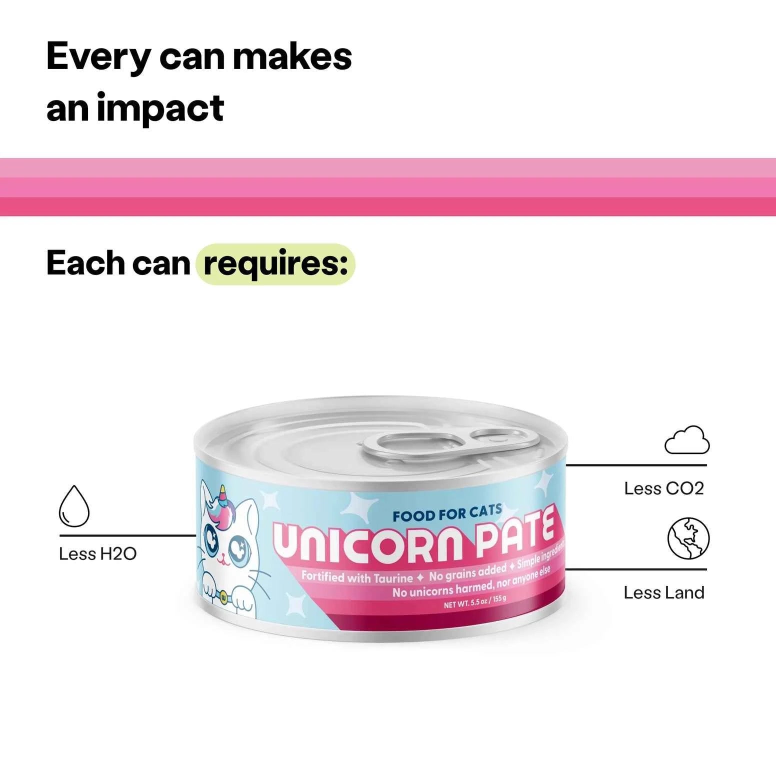 Wild Earth Unicorn Pate Vegan Cat Food 24ea/6 oz