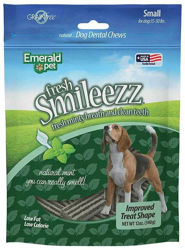 Emerald Pet Fresh Smileezz Grain-Free Dental Dog Treats