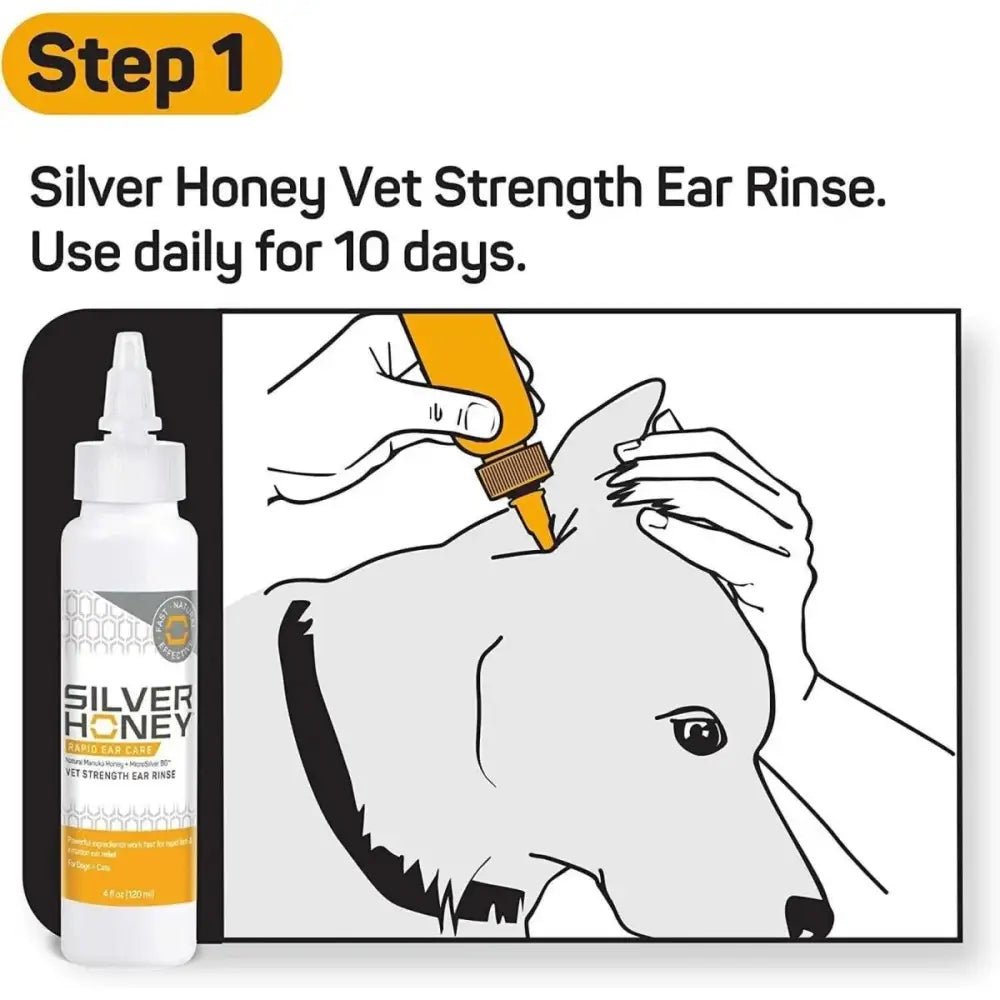 Absorbine Pet Silver Honey Rapid Ear Care Vet Strength Ear Treatment - Talis Us