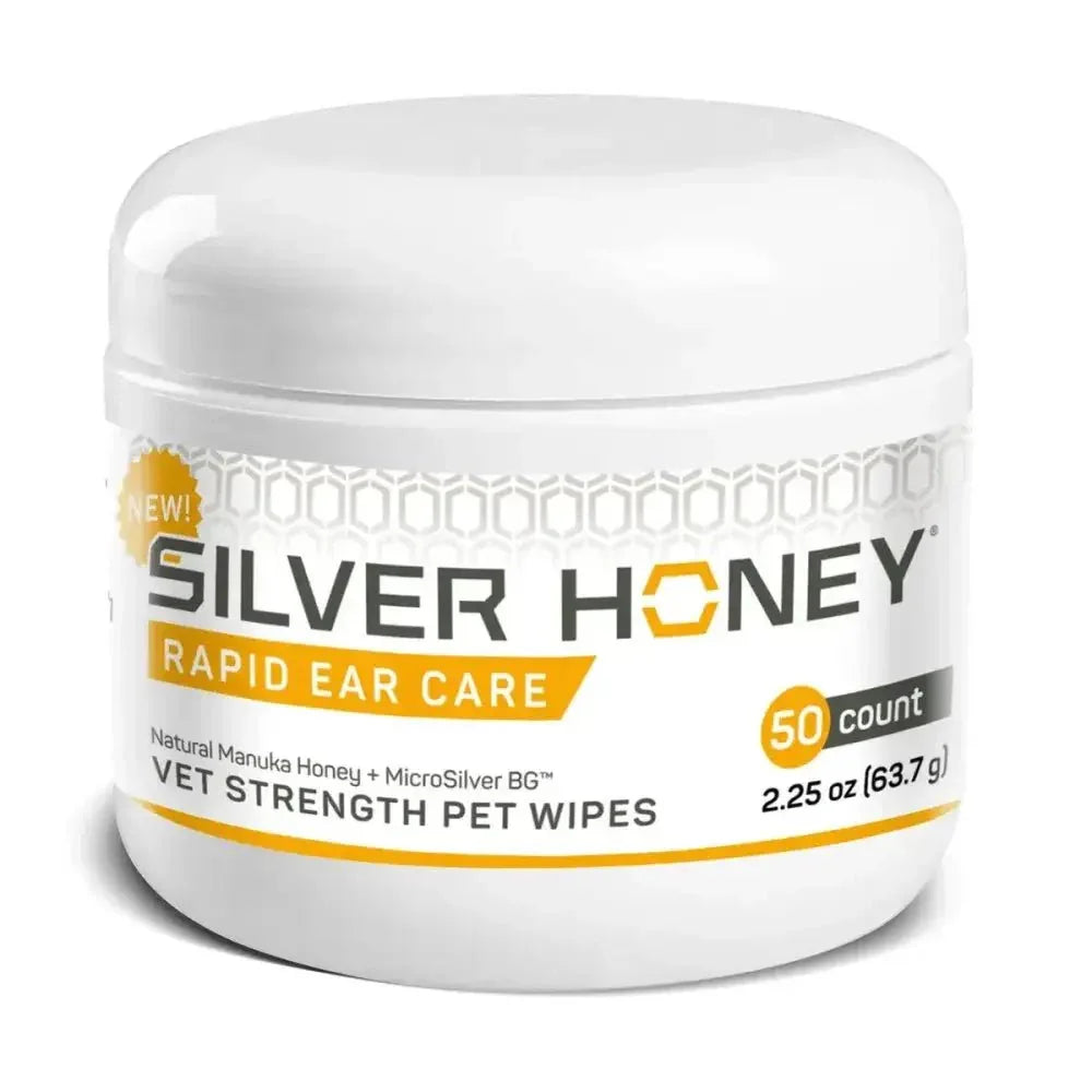 Absorbine Pet Silver Honey Rapid Ear Care Vet Strength Pet Wipes, 50ct, - Talis Us