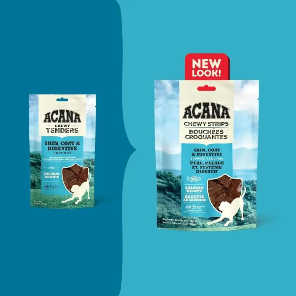 Acana Chewy Strips Skin Coat & Digestive Support Dog Treat 4 oz - Talis Us