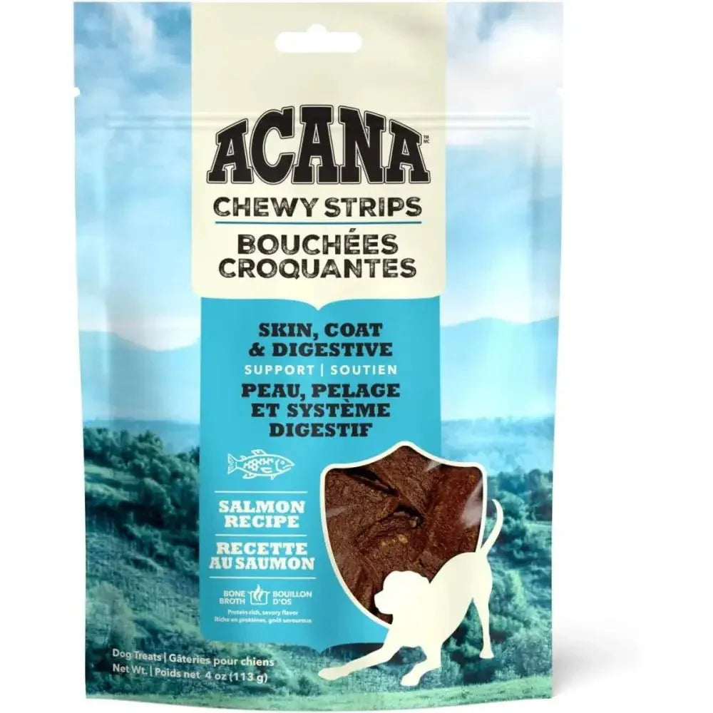 Acana Chewy Strips Skin Coat & Digestive Support Dog Treat 4 oz - Talis Us