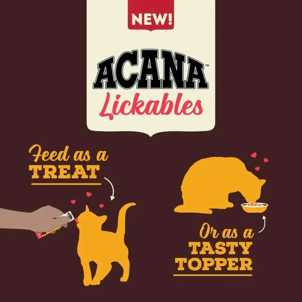Acana Chicken Lickables Healthy Digestion Cat Treats 2.5 oz - Talis Us