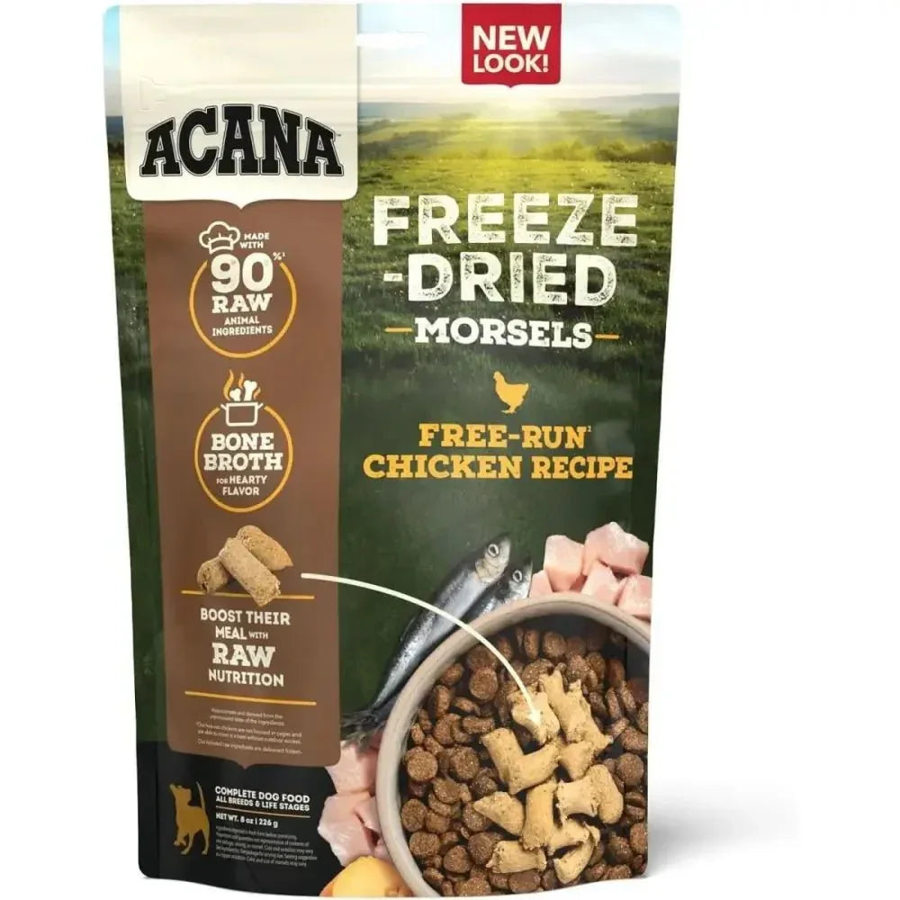 ACANA Free - Run Chicken Morsels Freeze - Dried Dog Food & Topper 8 oz - Talis Us