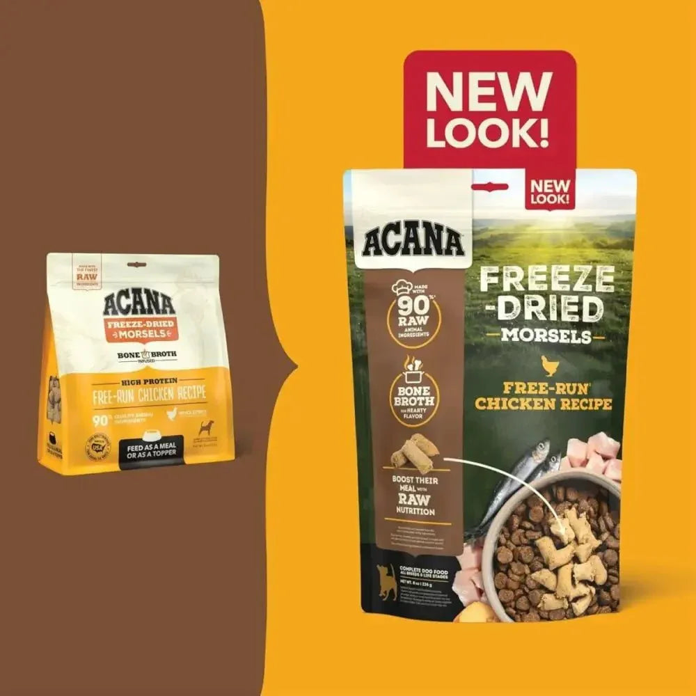 ACANA Free - Run Chicken Morsels Freeze - Dried Dog Food & Topper 8 oz - Talis Us