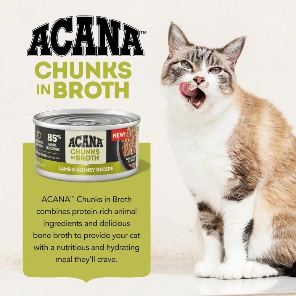 ACANA Lamb and Kidney Chunks in Broth Wet Cat Food - Talis Us