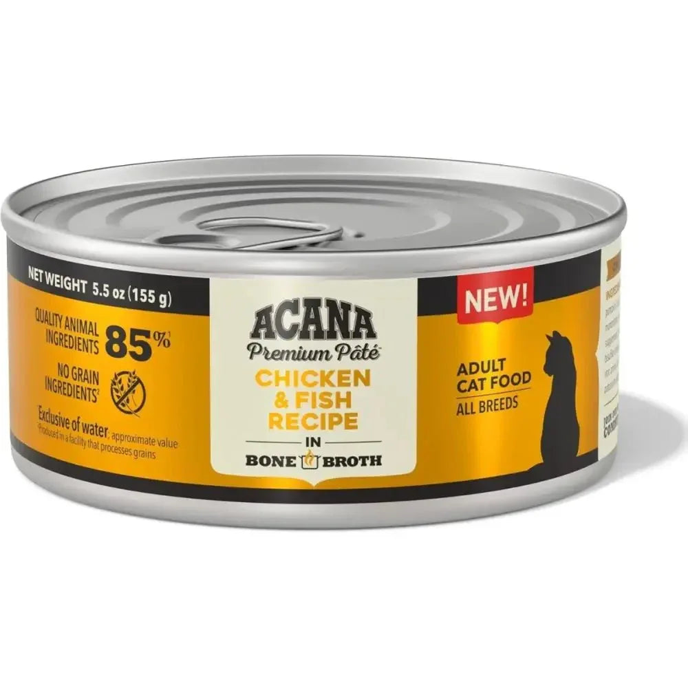 ACANA Premium Chicken and Fish in Bone Broth Pate Wet Cat Food - Talis Us