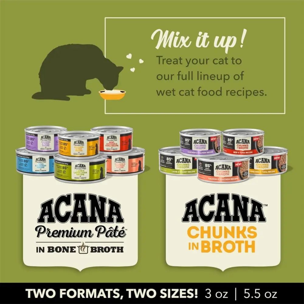 ACANA Premium Chicken & Tuna in Bone Broth Pate Kitten Wet Cat Food - Talis Us
