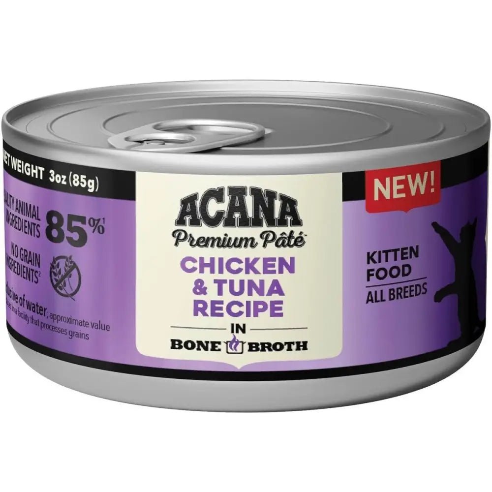 ACANA Premium Chicken & Tuna in Bone Broth Pate Kitten Wet Cat Food - Talis Us