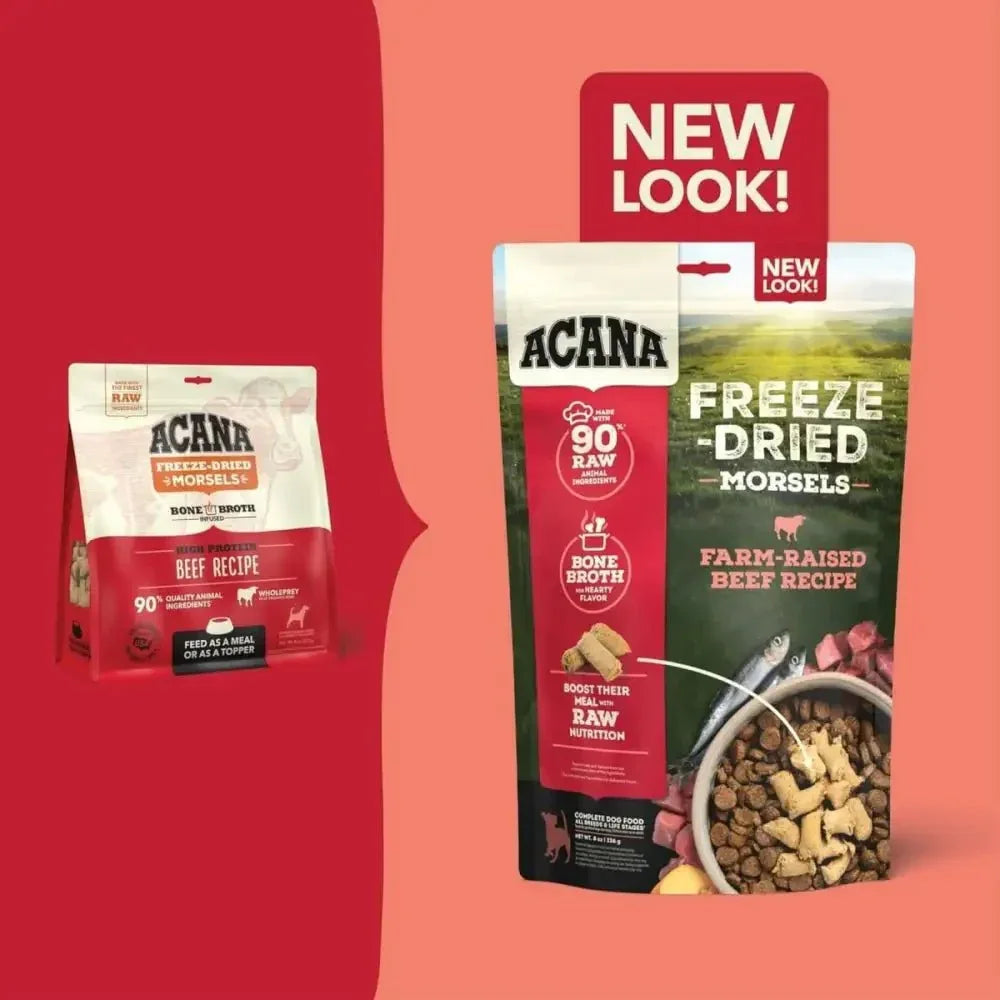 ACANA Ranch - Raised Beef Morsels Freeze - Dried Dog Food & Topper 8 oz - Talis Us