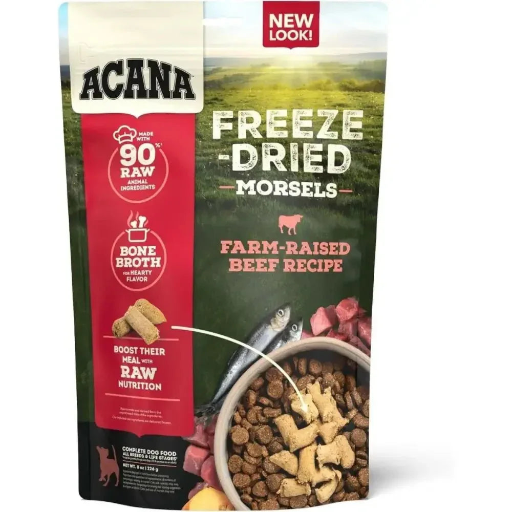 ACANA Ranch - Raised Beef Morsels Freeze - Dried Dog Food & Topper 8 oz - Talis Us