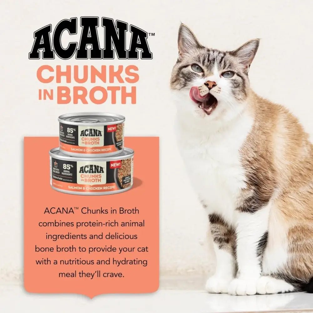 ACANA Salmon and Chicken Chunks in Broth Wet Cat Food - Talis Us