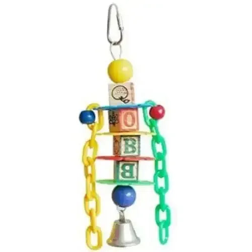 AE Cage Company Happy Beaks Petite Learning Blocks Assorted Bird Toy A&E Cage Company