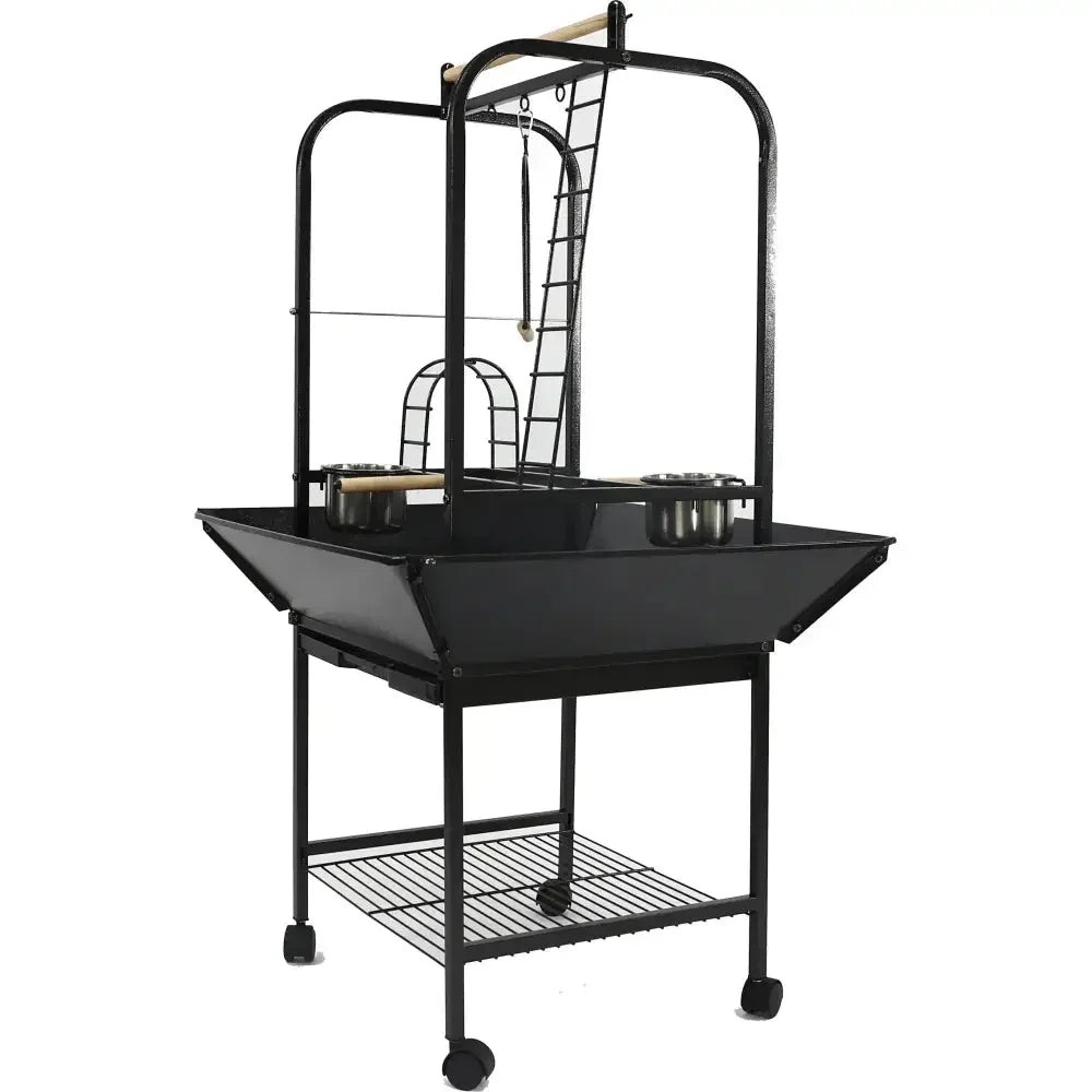 A&E Cage Parrot Play Stand with Ladders and Toy Hooks - Talis Us