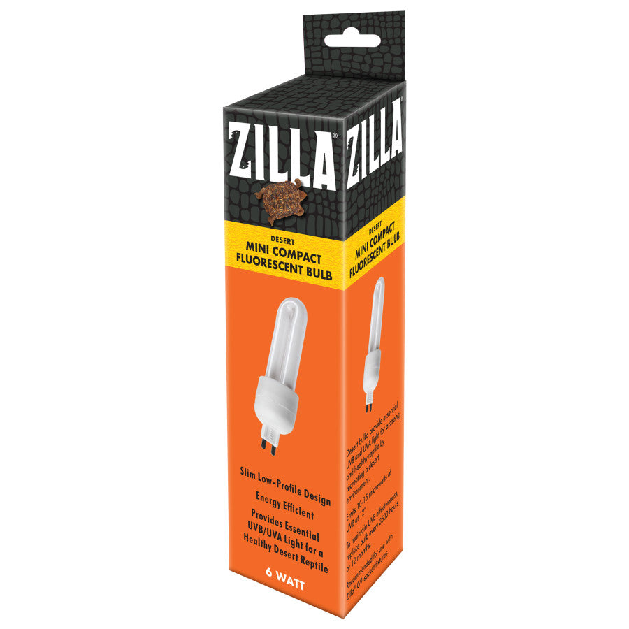 Zilla Mini Compact Fluorescent Bulb – Optimal UVB/UVA Light for Tropical Reptiles