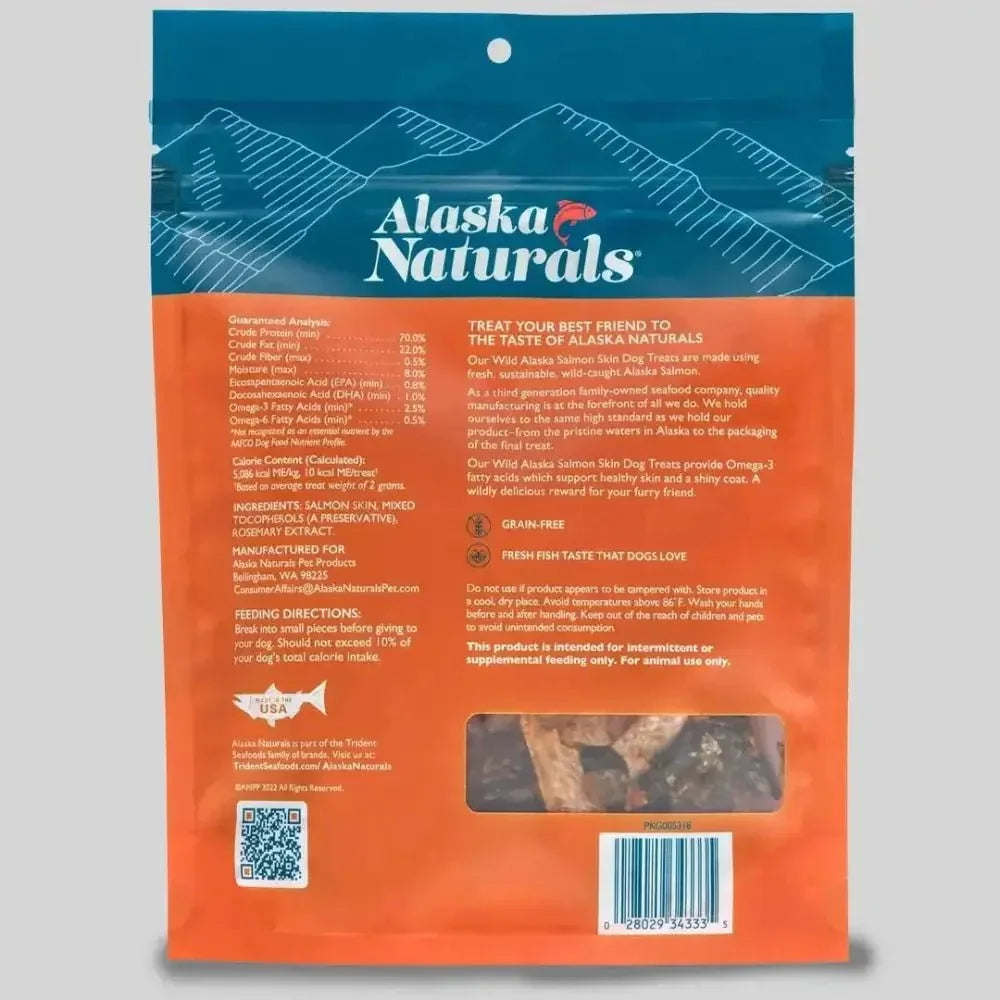 Alaska Naturals Salmon Skins Dog Treats 4oz - Talis Us