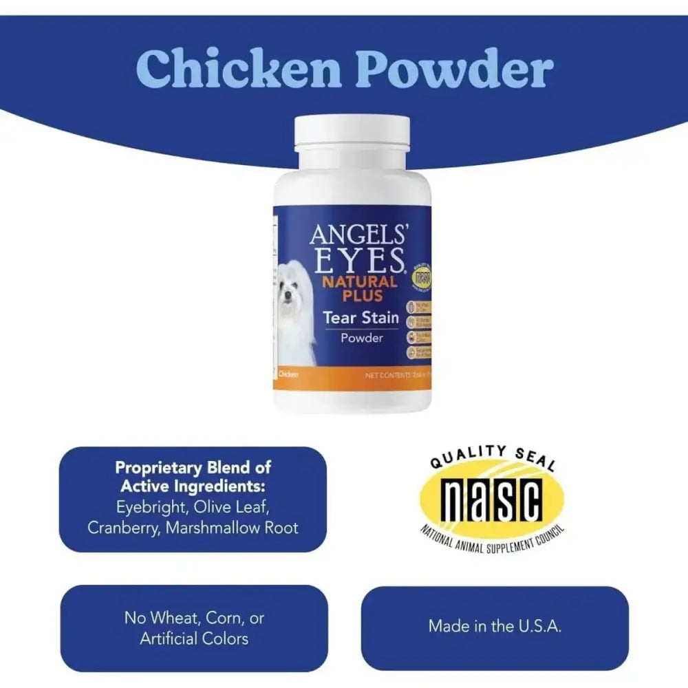 Angels' Eyes Natural Plus Chicken Flavored Powder Tear Stain Supplement for Dogs & Cats - Talis Us