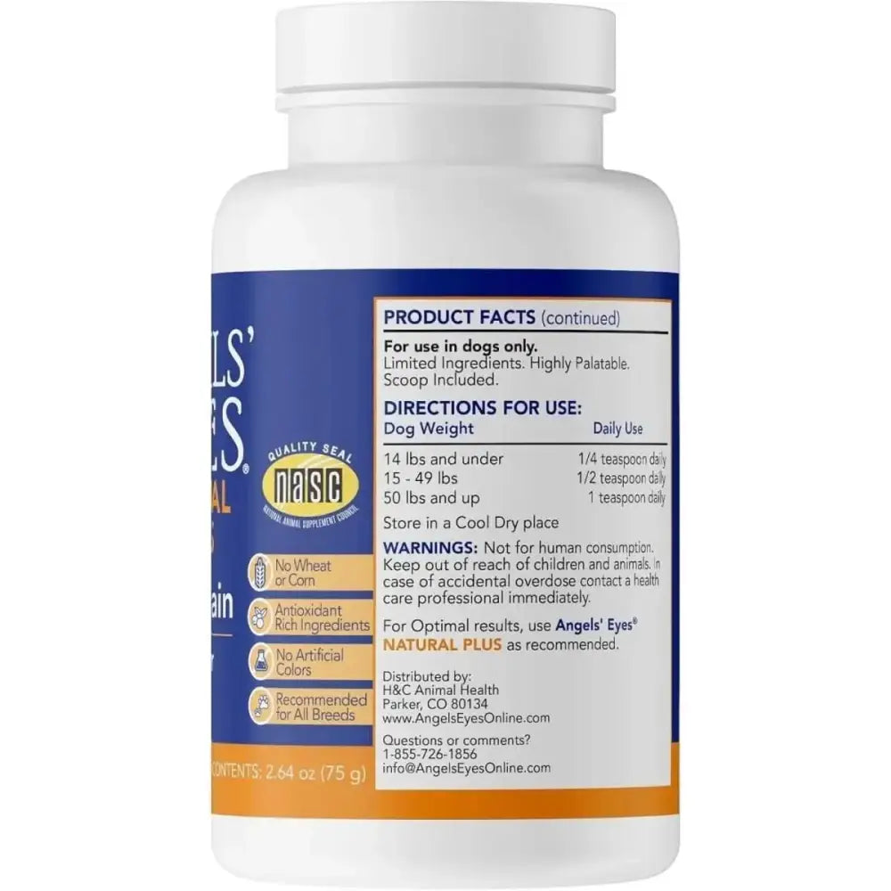 Angels' Eyes Natural Plus Chicken Flavored Powder Tear Stain Supplement for Dogs & Cats - Talis Us