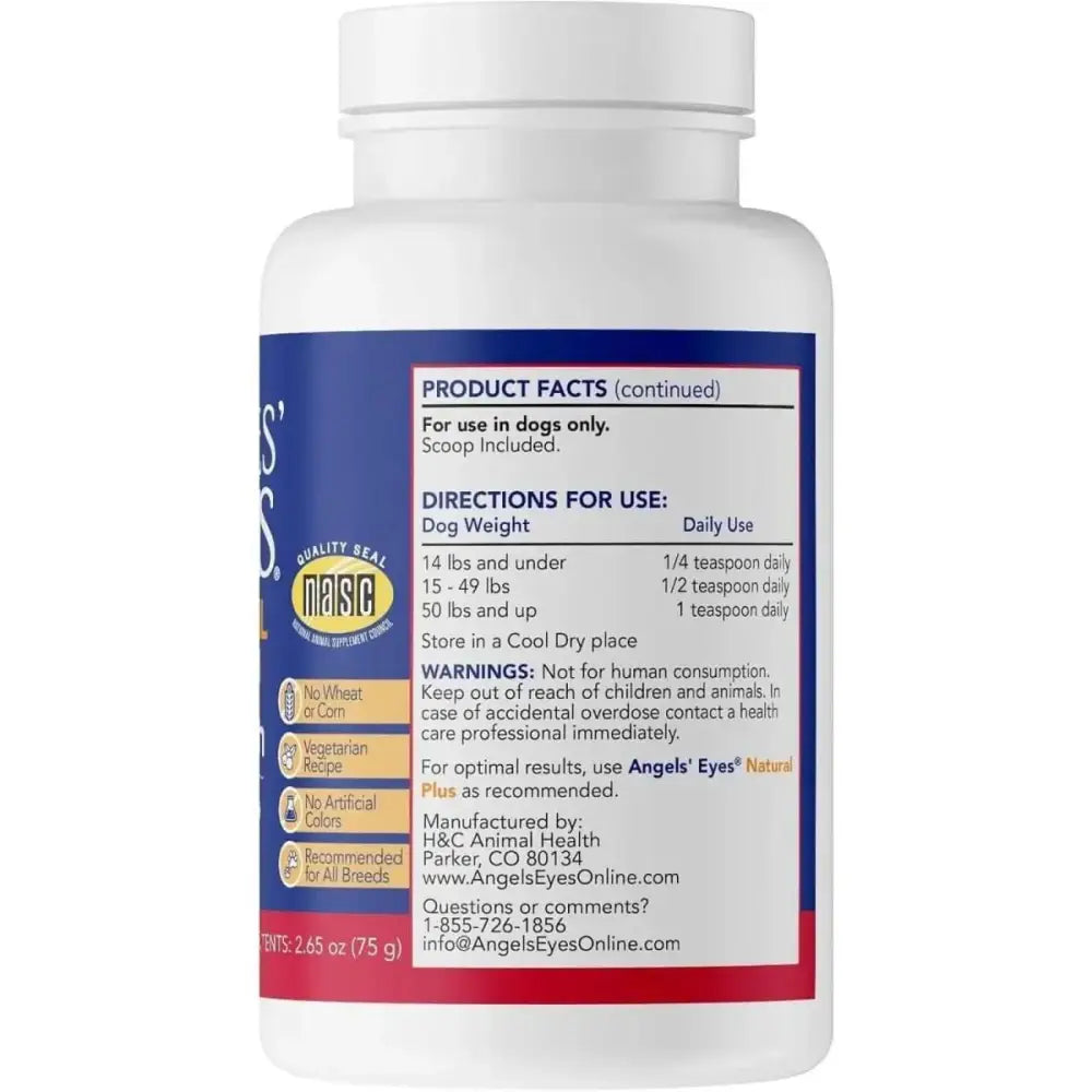 Angels' Eyes Natural Plus Sweet Potato Powder Supplement for Dogs 75g - Talis Us