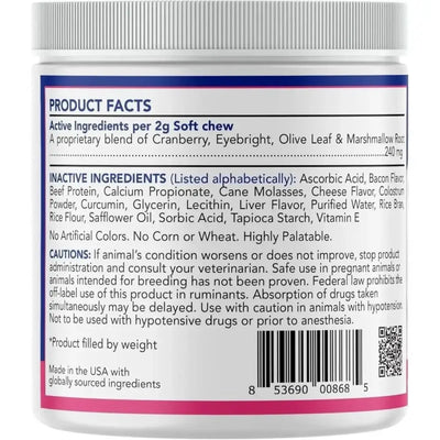 Angels' Eyes Natural Plus Tear Stain Beef Flavored Soft Chew Supplement for Dogs 90ct - Talis Us