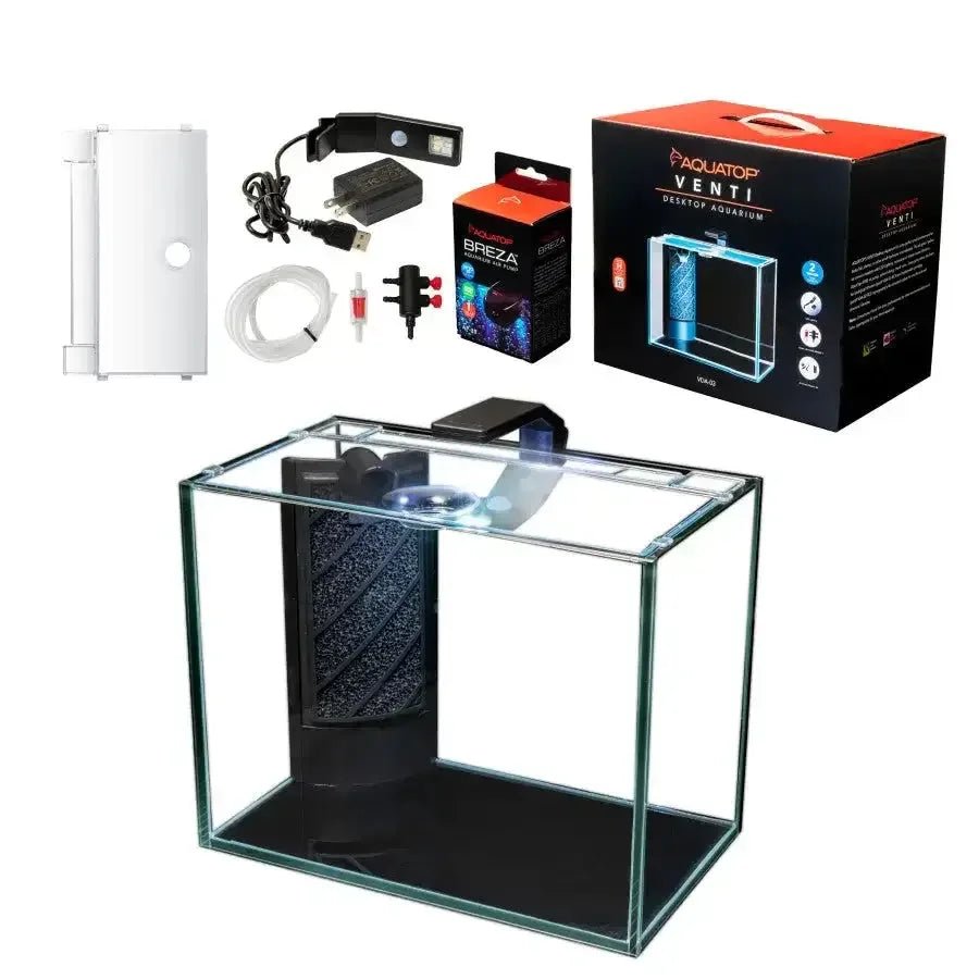 Aquatop Venti Desktop Glass Aquarium Kit - Talis Us