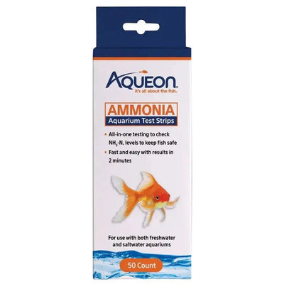 Aqueon Ammonia Aquarium Test Strips 50 ct - Talis Us