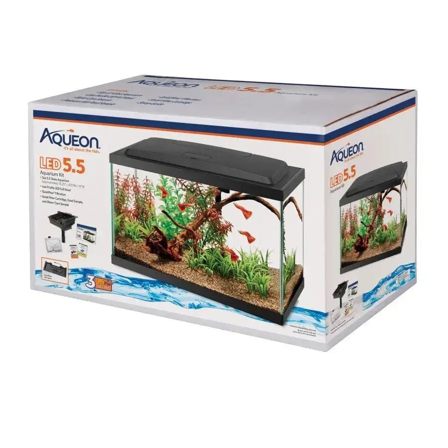 Aqueon Aquarium Starter Kit with LED Lighting 5.5gal - Talis Us