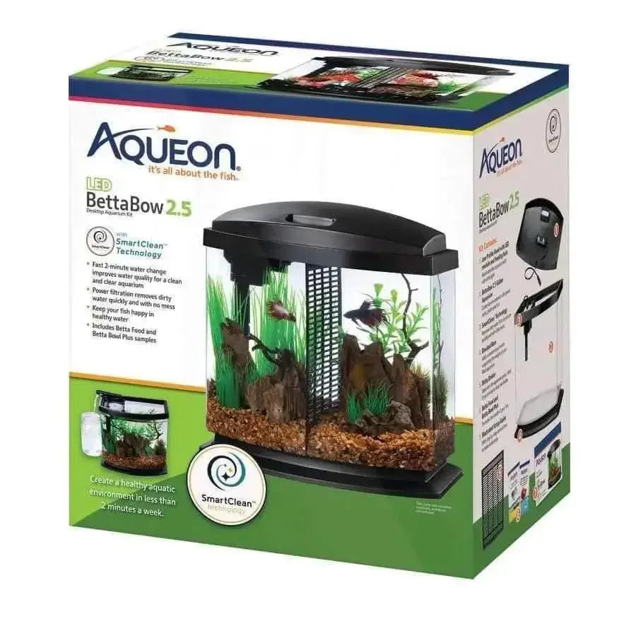 Aqueon LED BettaBow Kit SmartClean Black 2.5 gal Aqueon® CPD