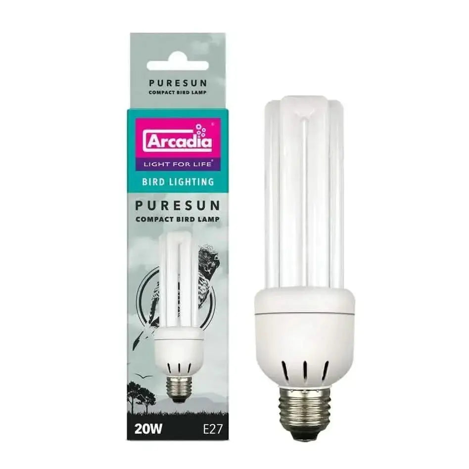Arcadia 20w CFL PURE SUN Bird Bulb NEW 110v USA Model Arcadia bird