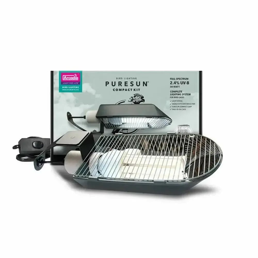 Arcadia Bird PureSun Compact Kit UVB Lighting System for Bird Cages - Talis Us