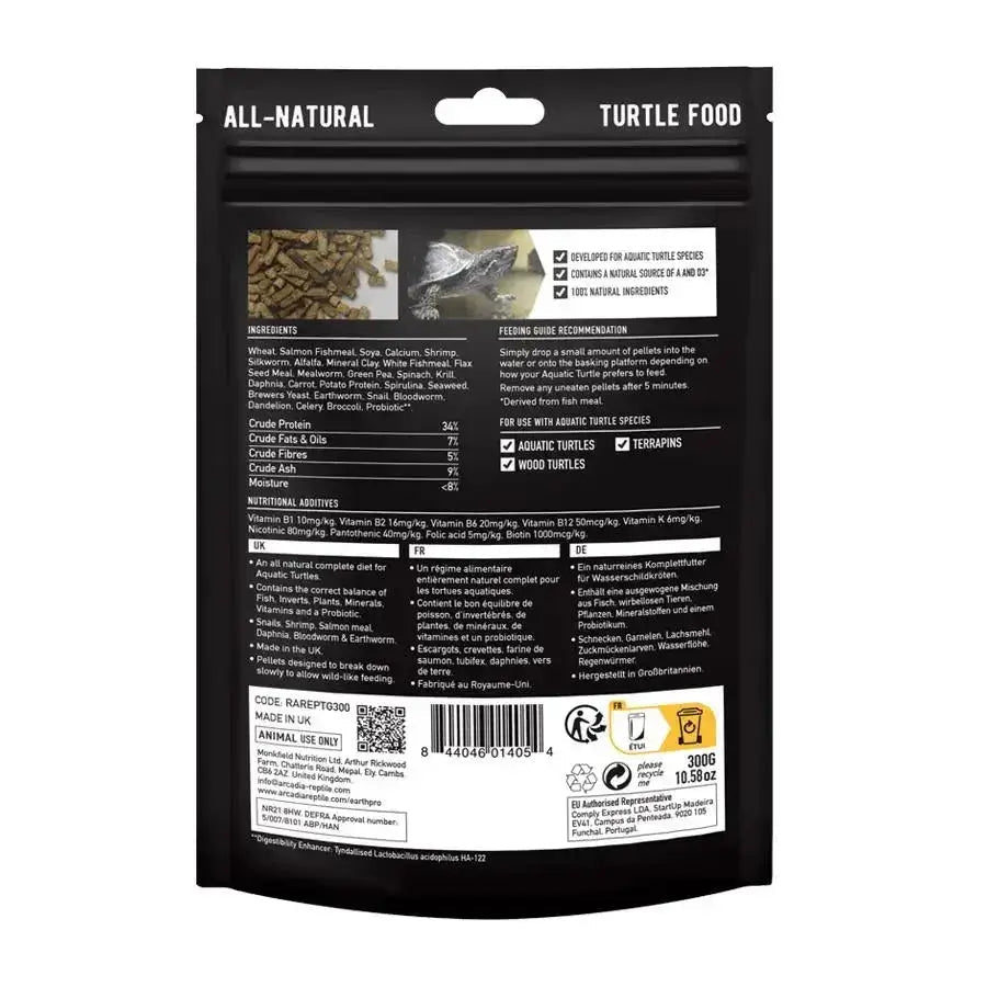 Arcadia TurtleGold Aquatic Turtle Food 10.58 Oz - Talis Us