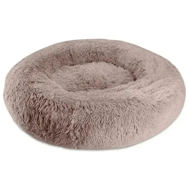 Arlee Shaggy Donut Anti Anxiety Warming Cozy Soft Dog Bed - Talis Us