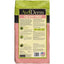 Back of an AvoDerm Grain Free Salmon with Tuna Meal Dry Cat Food bag, showing avocado cat food benefits, product info, feeding guide, ingredients, and nutrition facts on a green and pink background.