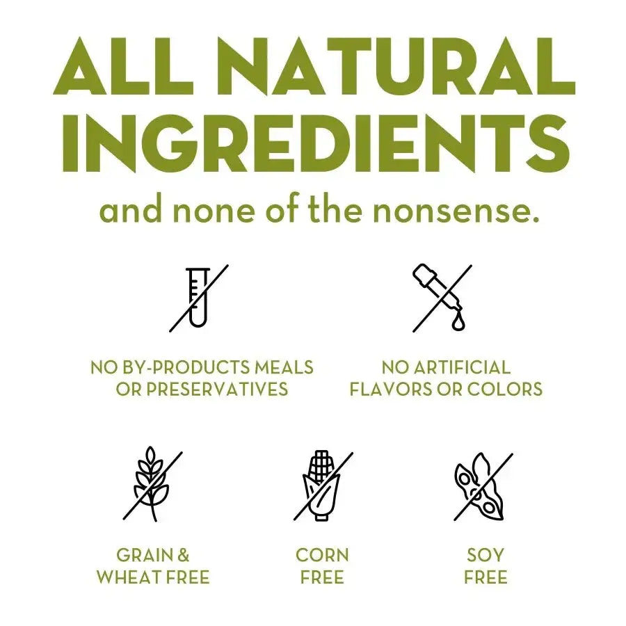 AvoDerm salmon and vegetables dog food featuring all natural ingredients and no artificial preservatives