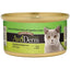AvoDerm Grain Free Tuna & Chicken w/ Vegetables in Gravy Canned Cat Food comes in a 3 oz can. The green label shows a gray cat and product info, highlighting this grain free, avocado-infused option for your pet. Available in packs of 24.