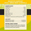 Yellow and green label for AvoDerm Natural Advanced Sensitive Support Small Breed Beef Formula Dry Dog Food, showing nutritional analysis, calorie content, and adequacy statement in black text on a white and yellow background.