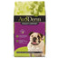 AvoDerm Natural Brown Rice & Chicken Meal Weight Control Dry Dog Food features a bulldog on its green and purple pack, supporting skin, coat, immune health, and healthy weight—ideal for dogs needing effective weight control.