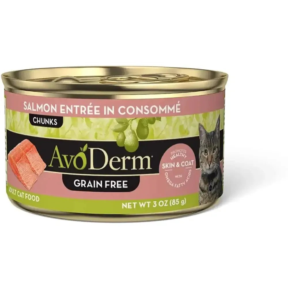 AvoDerm Natural Grain Free Salmon Entrée in Consommé Wet Cat Food 24 / 3 oz - Talis Us