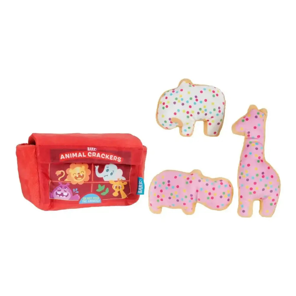 BARK Animal Squeakers Snacks Plush Dog Toy - Talis Us