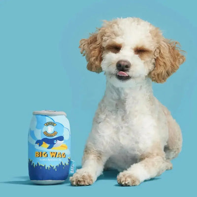 BARK Big Wag Beer Plush Dog Toy - Talis Us