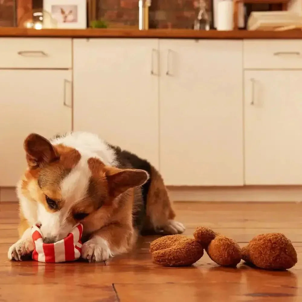 BARK Bucket O' Fried Licken Chicken Plush Dog Toy - Talis Us