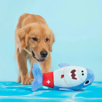 BARK Pool Shark Shane Plush Dog Toy - Talis Us