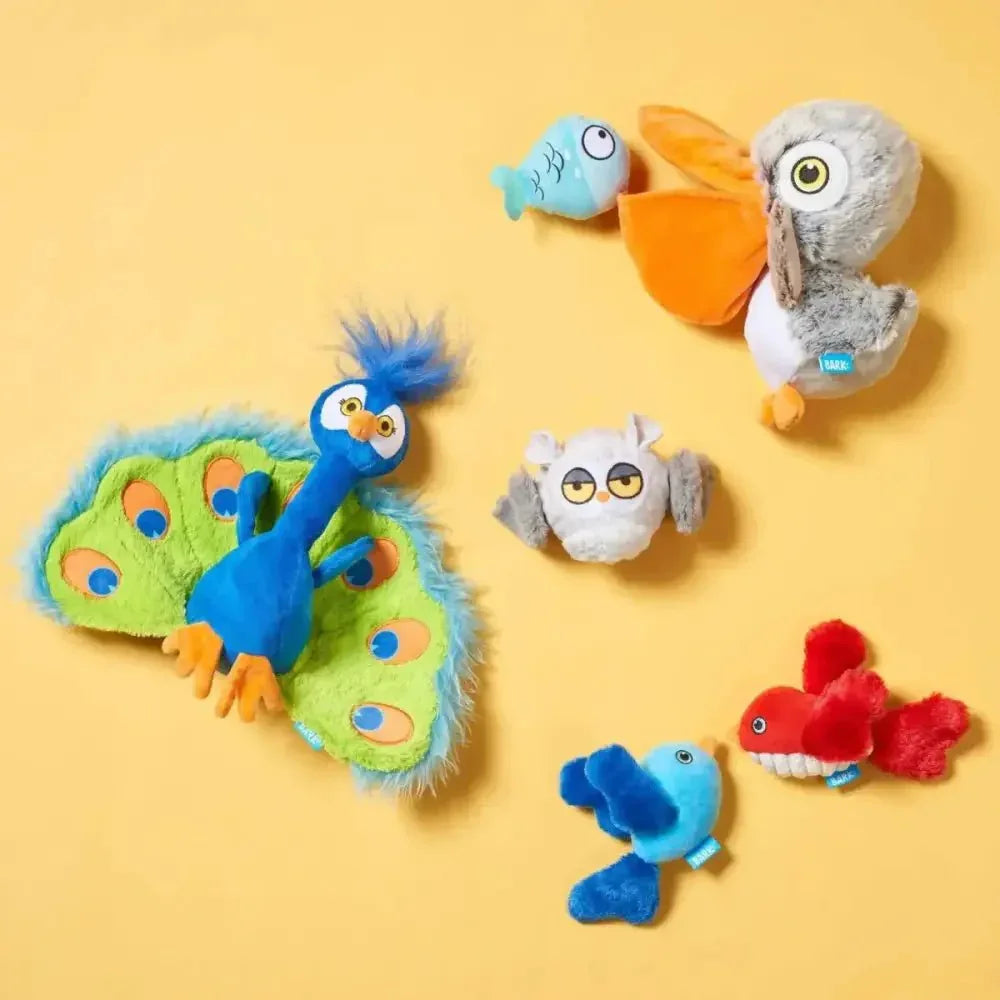 BARK Pop Peacock Dog Toys - Talis Us