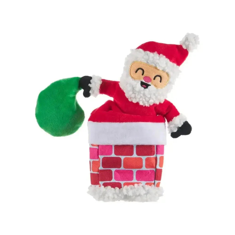 BARK Santa's Chimney Shimmy Dog Toys - Talis Us