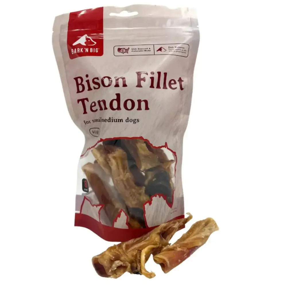 BarkNBig Bison Fillet Tendon Dog Treats - Talis Us