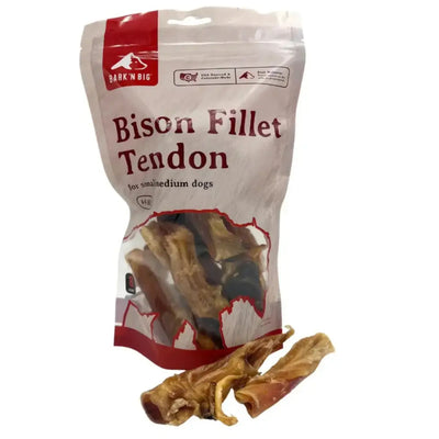 BarkNBig Bison Fillet Tendon Dog Treats - Talis Us