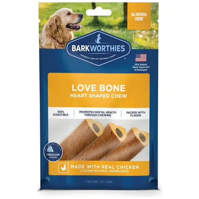 Barkworthies Love Bone Long - lasting Dog Chew - Talis Us