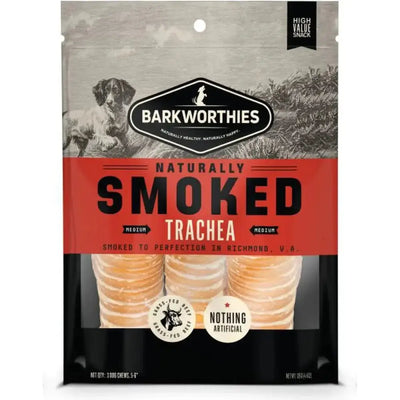 Barkworthies Smoked 6" Trachea Dog Treats 3pk - Talis Us