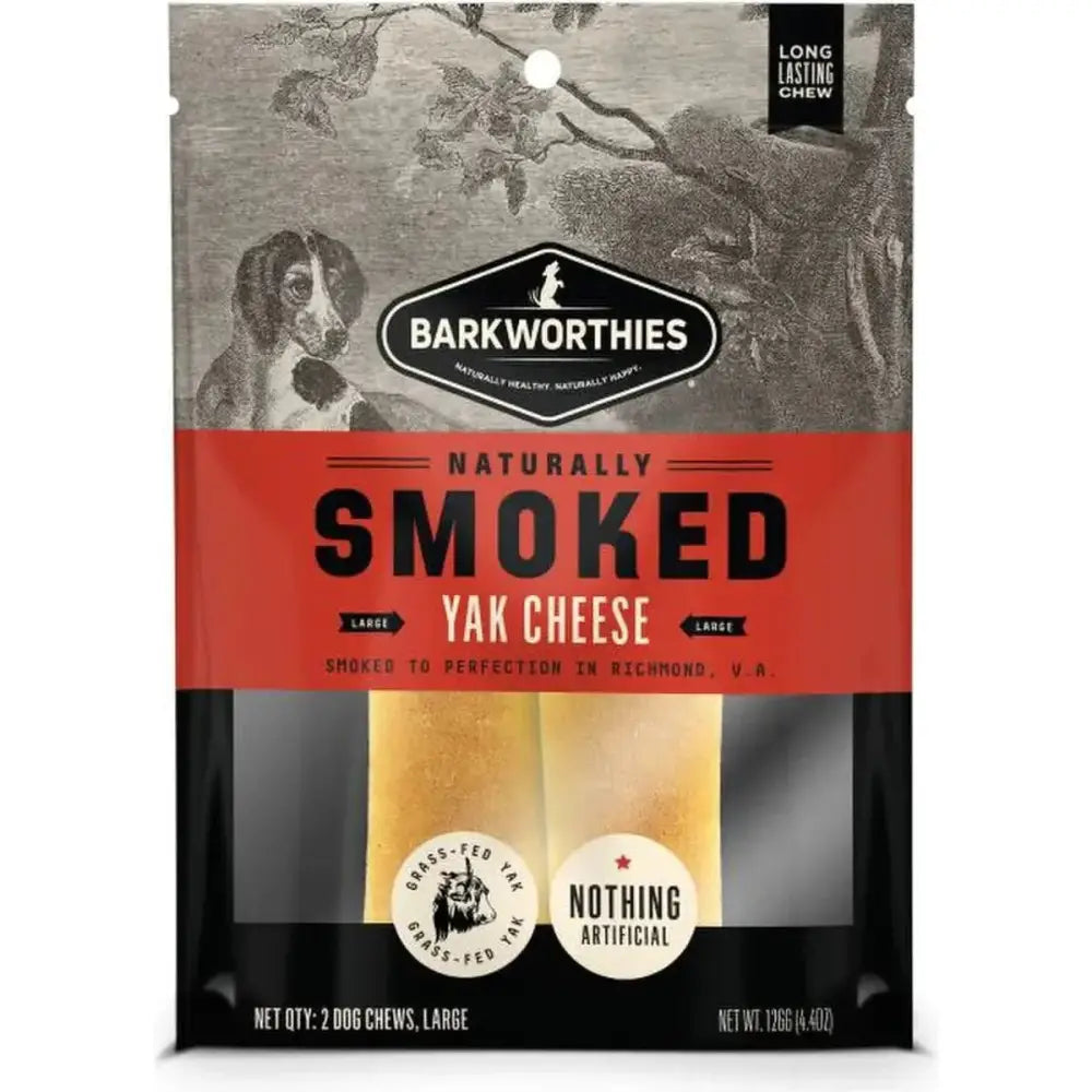 Barkworthies Smoked Yak Cheese Dog Treats - Large 2pk - Talis Us